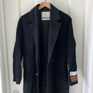 Aritzia black slouch coat size Medium